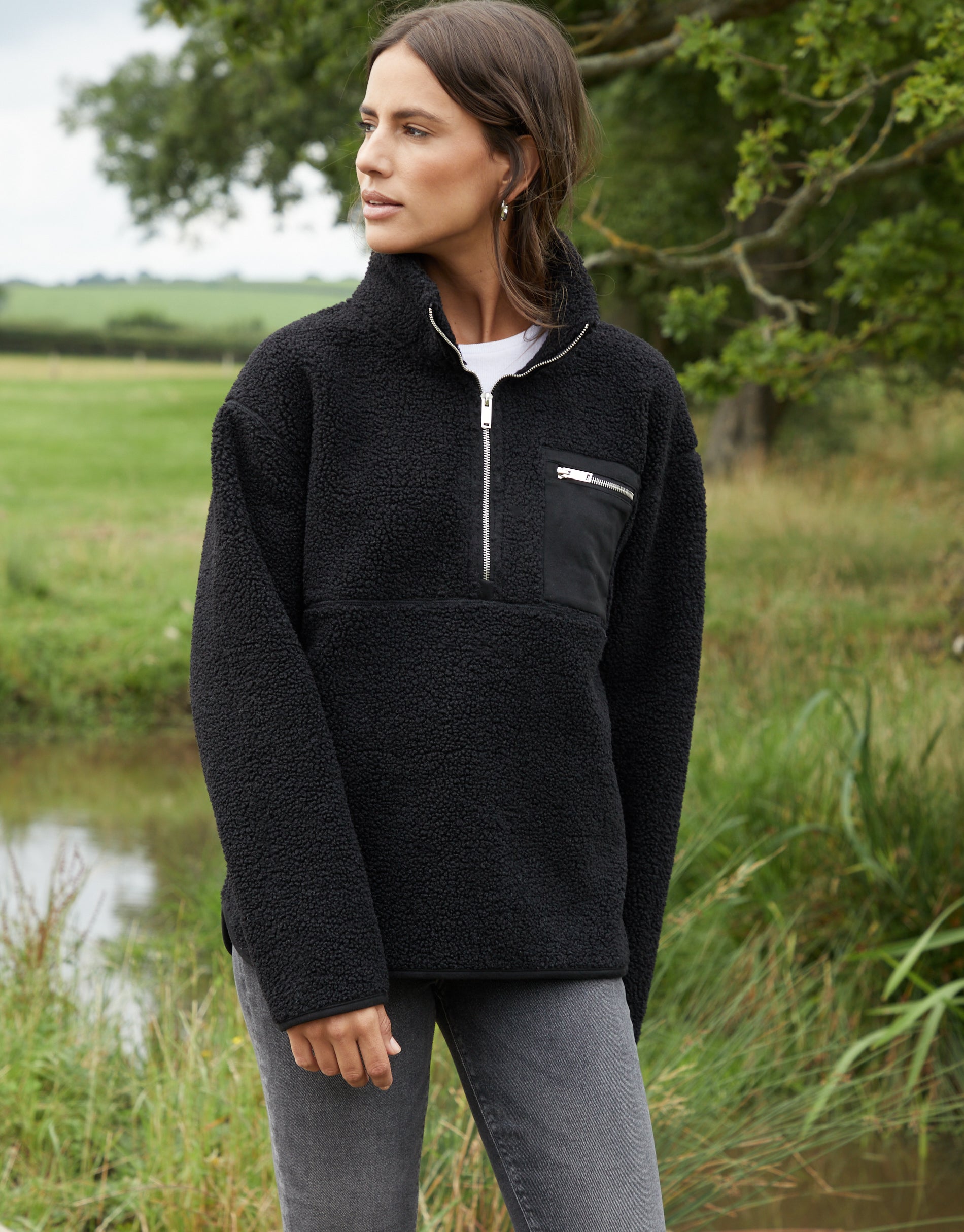 TBLF09574BLadiesSianOverheadBorgHalfZipFleece-Black_a