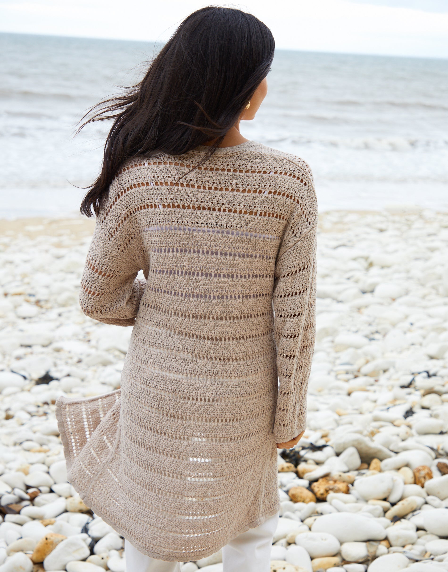 TBLI09694LadiesLuellaCrochetCardiganLongLength-Stone_c